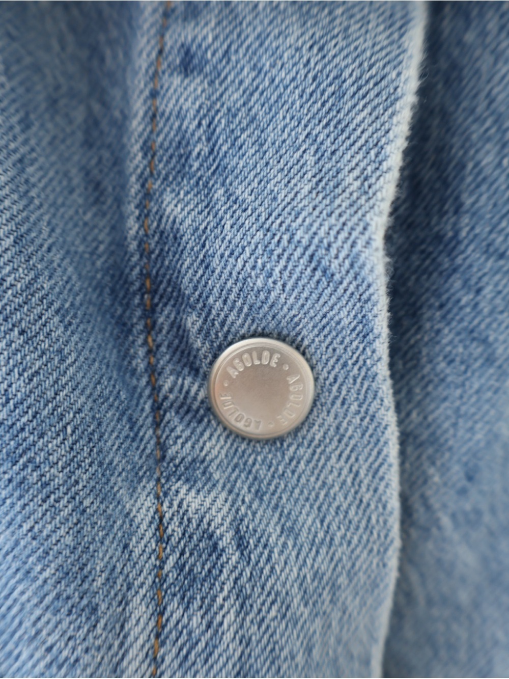 Agolde Rona Box Denim Shirt Oversized Cropped Shacket Capsule Wardrobe Indie S - Picture 6 of 10